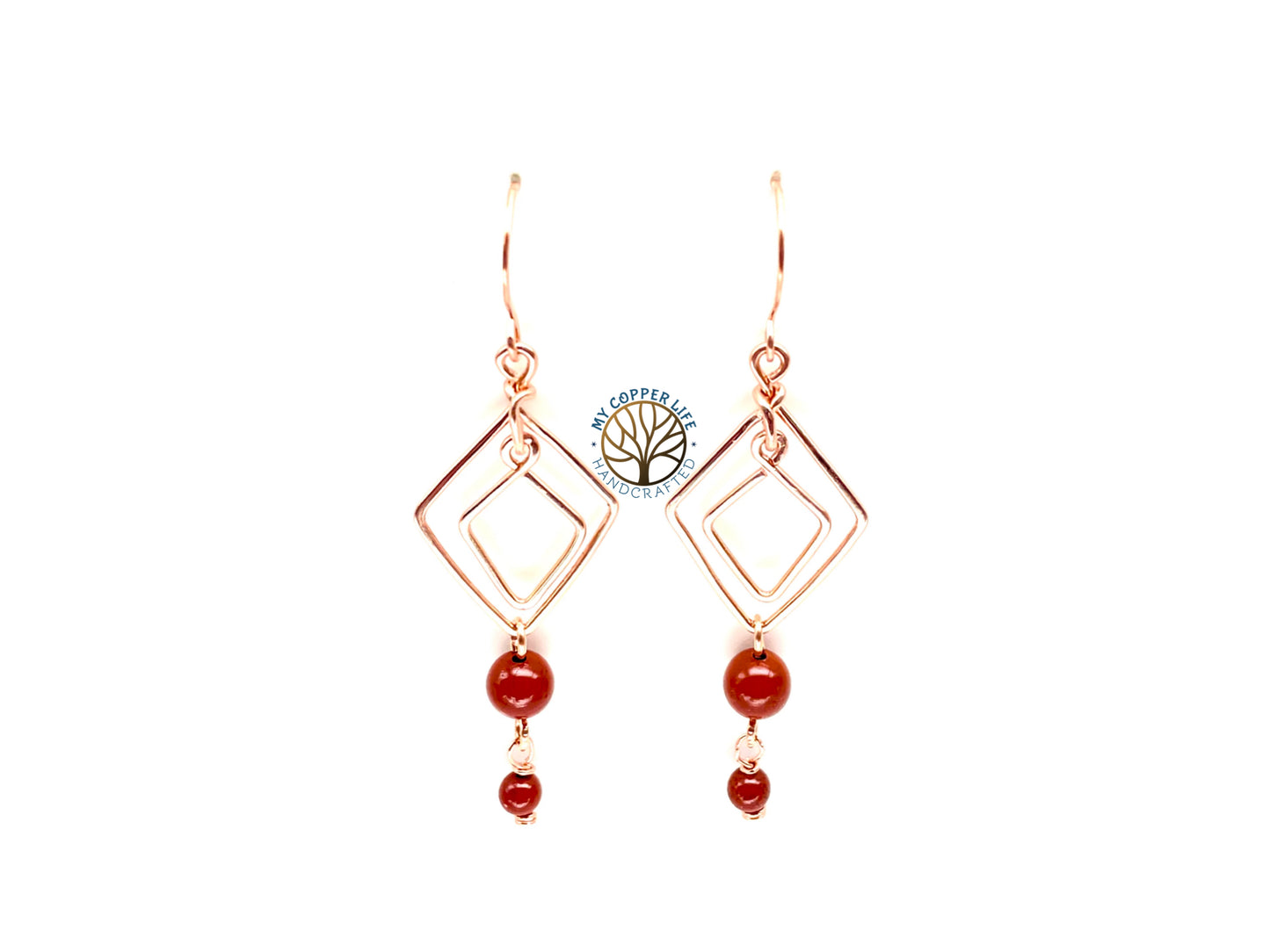 Jasper Beaded Earrings
