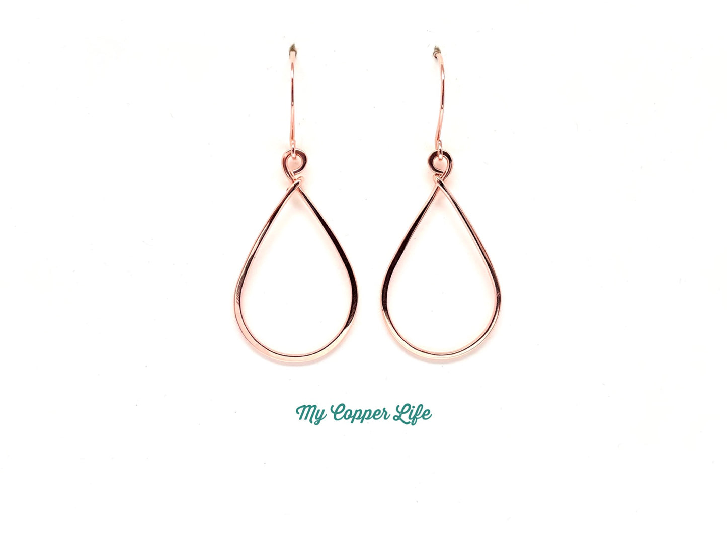 Tear Drop Earrings Copper