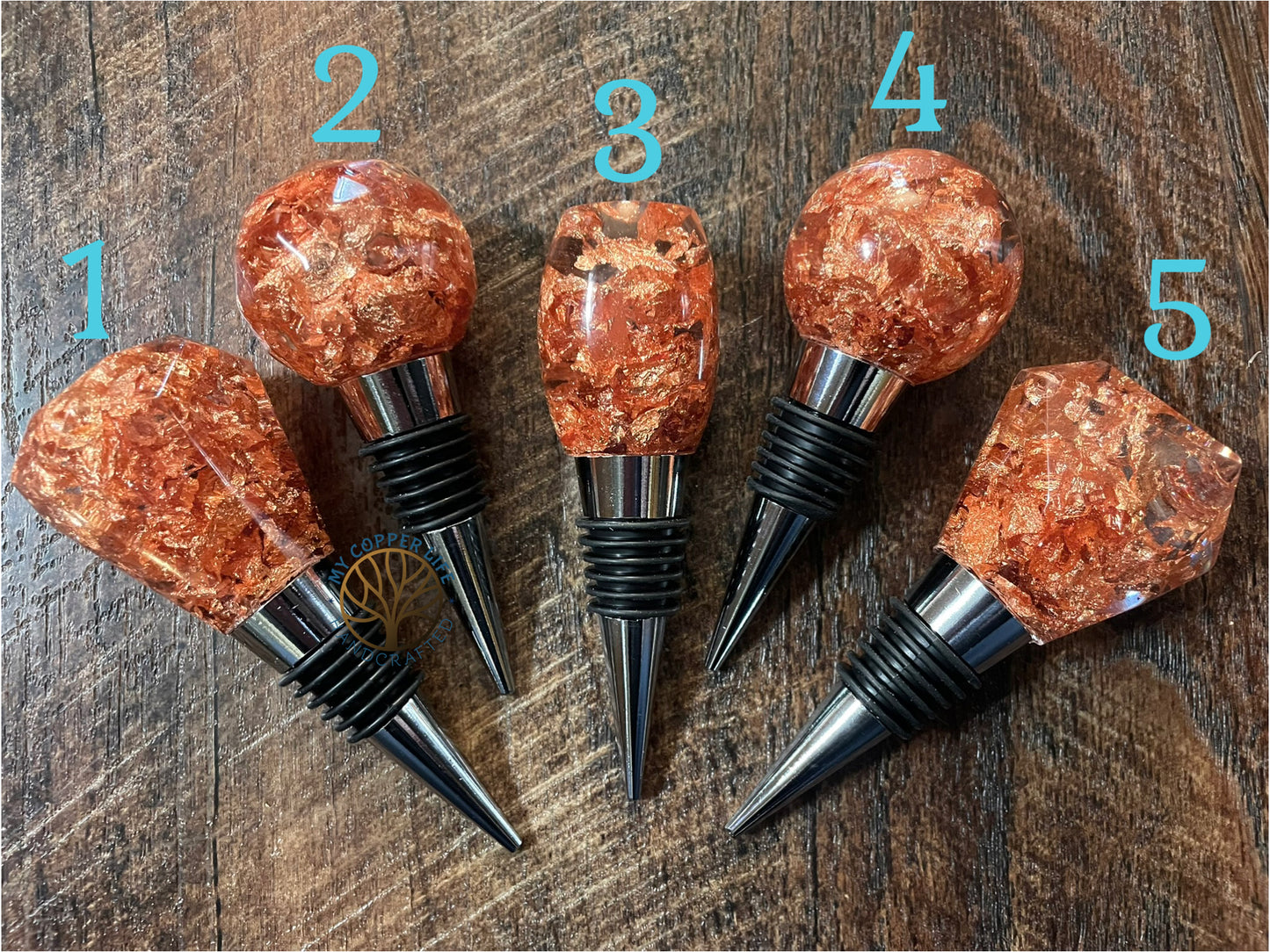 Copper Flake Bottle Stopper