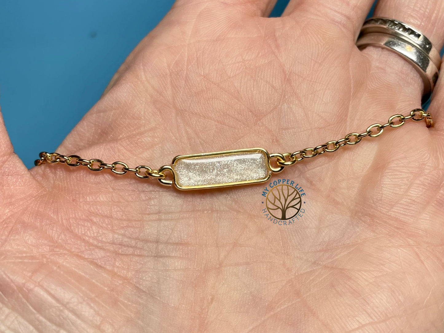 Faux Pearl Bar Pendant