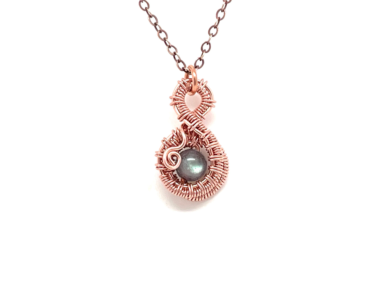 Labradorite Pendant Copper