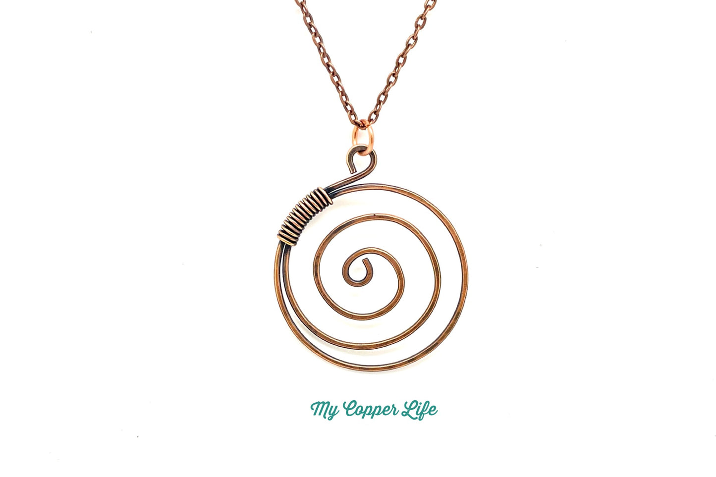 Swirl Pendant(Copper Wire)