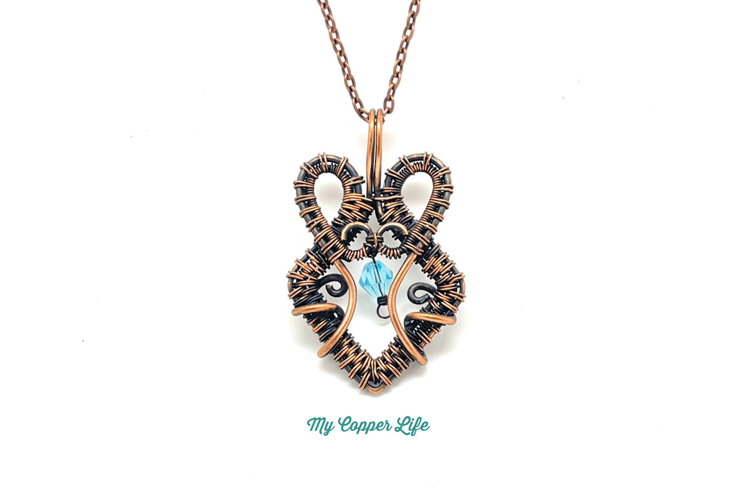 Wire Weave Pendant #3(Copper Wire)