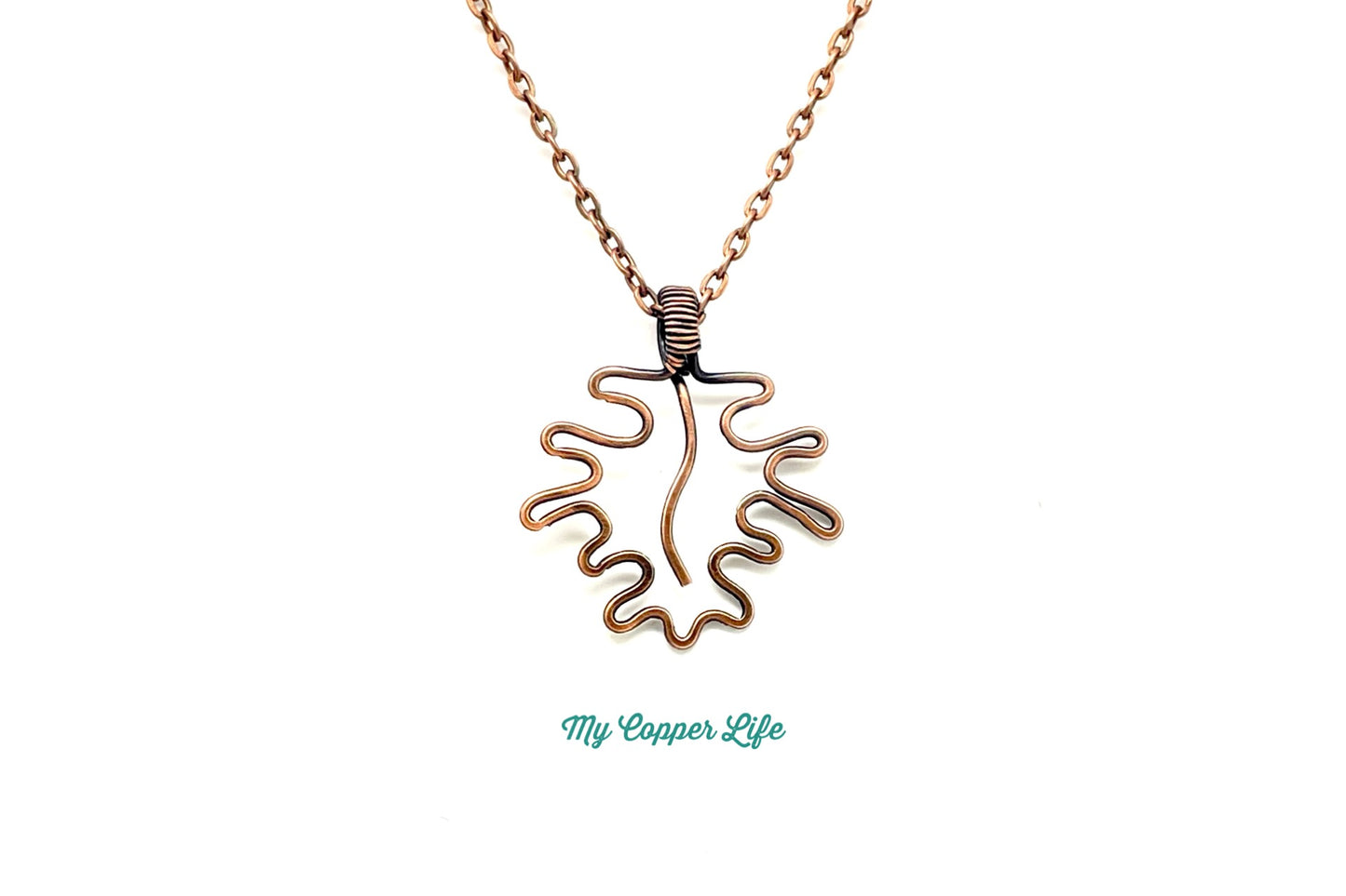 Maple Leaf Pendant(Copper Wire)