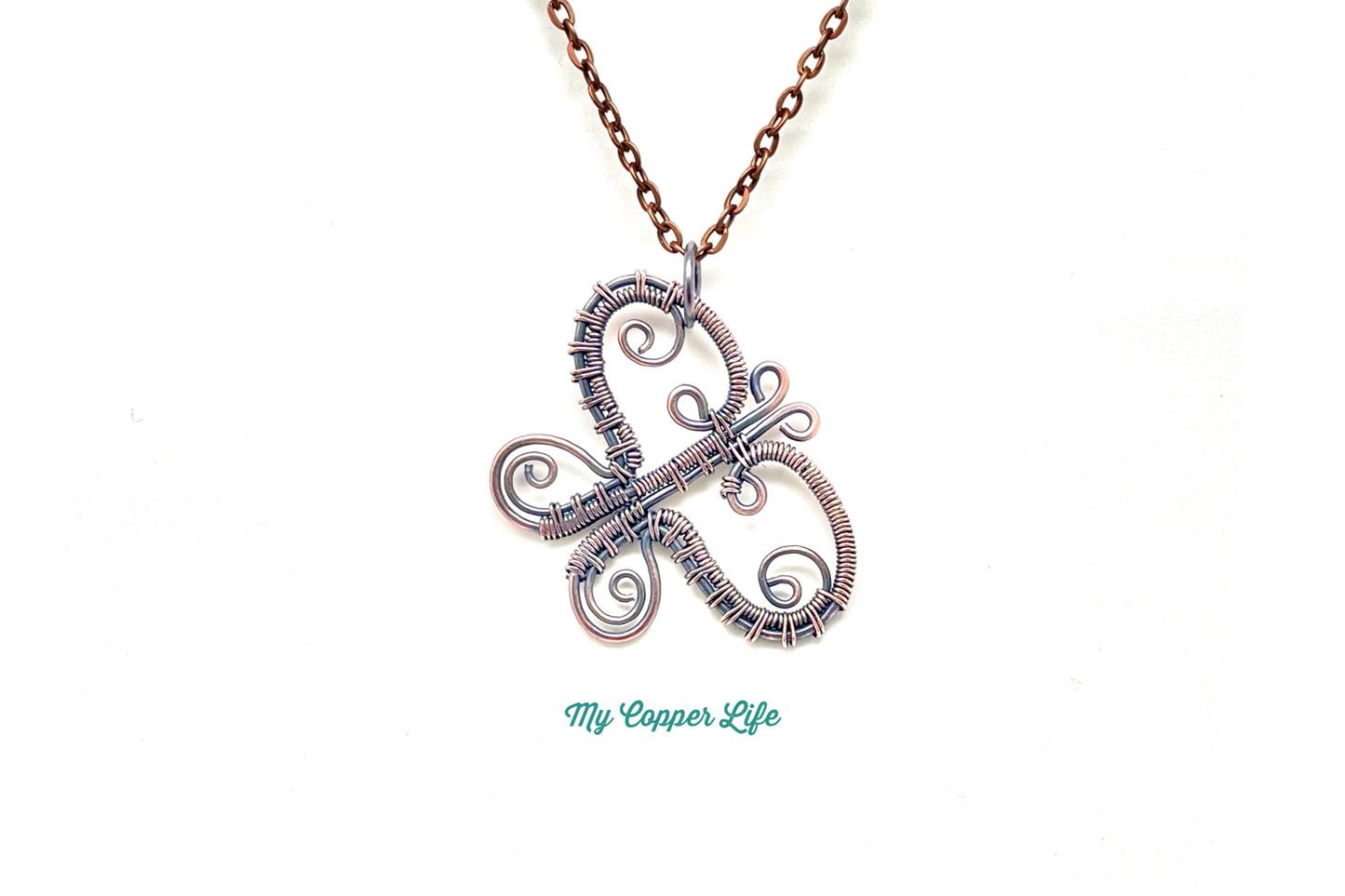 Butterfly Pendant Copper Small
