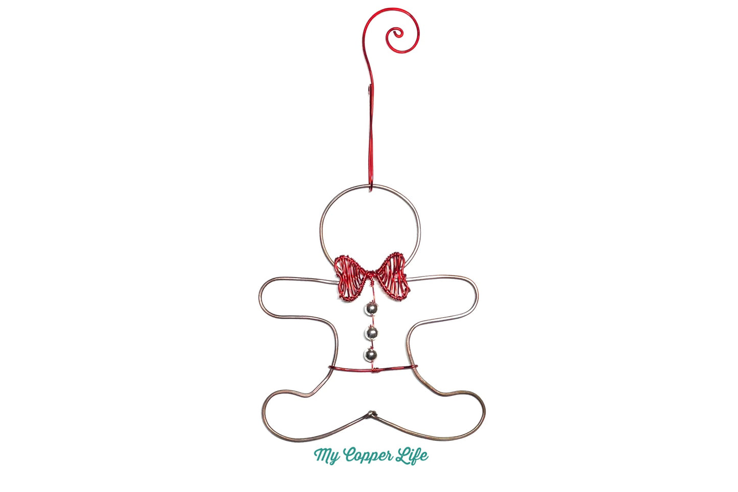Gingerbread Man Ornament-Simple(Copper Wire)