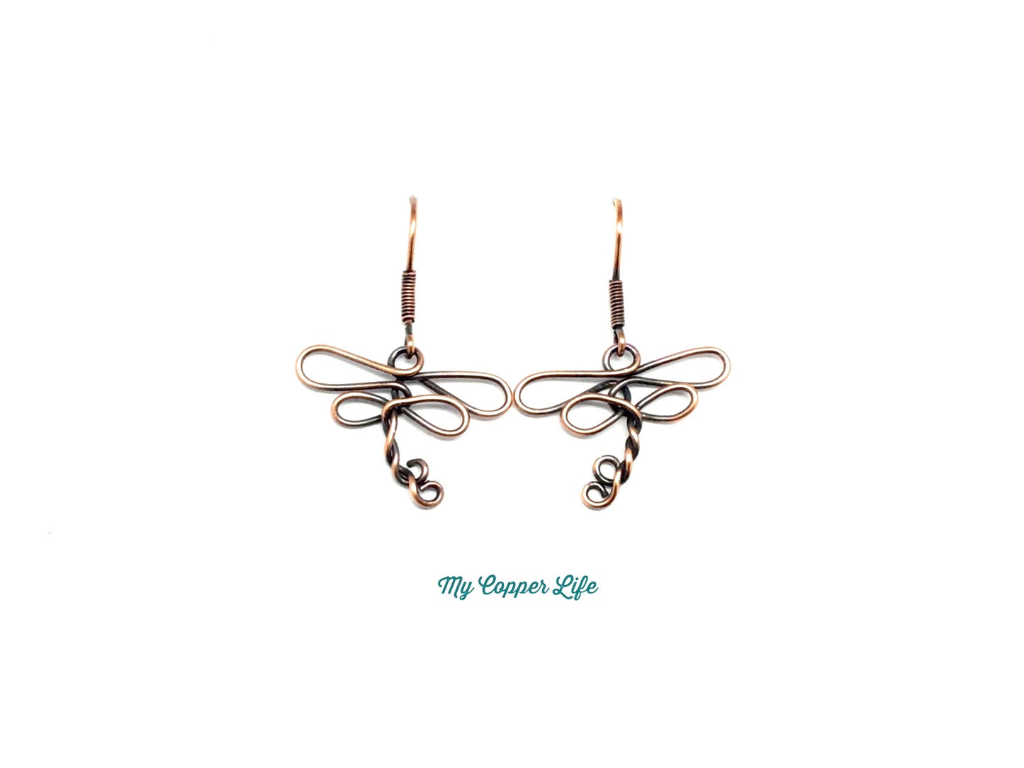 Dragonfly Earrings(Copper Wire)