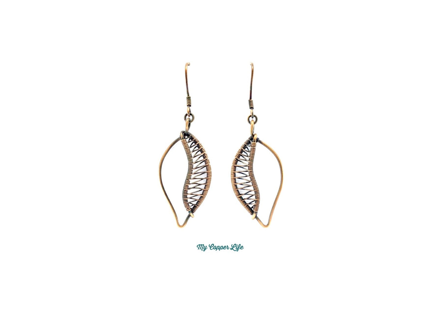 Leaf Earrings(Copper Wire)
