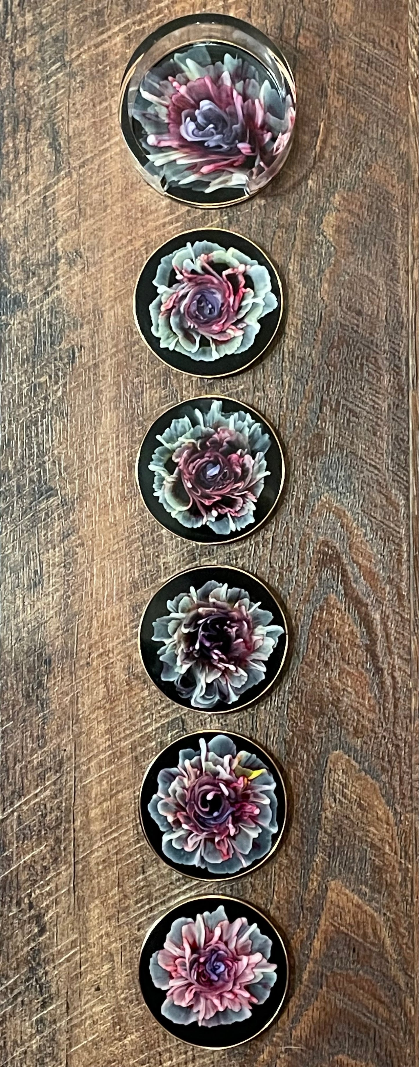 6 Piece Bloom Coaster set #2