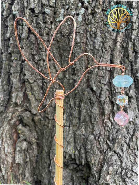 Copper Garden Stake 18”