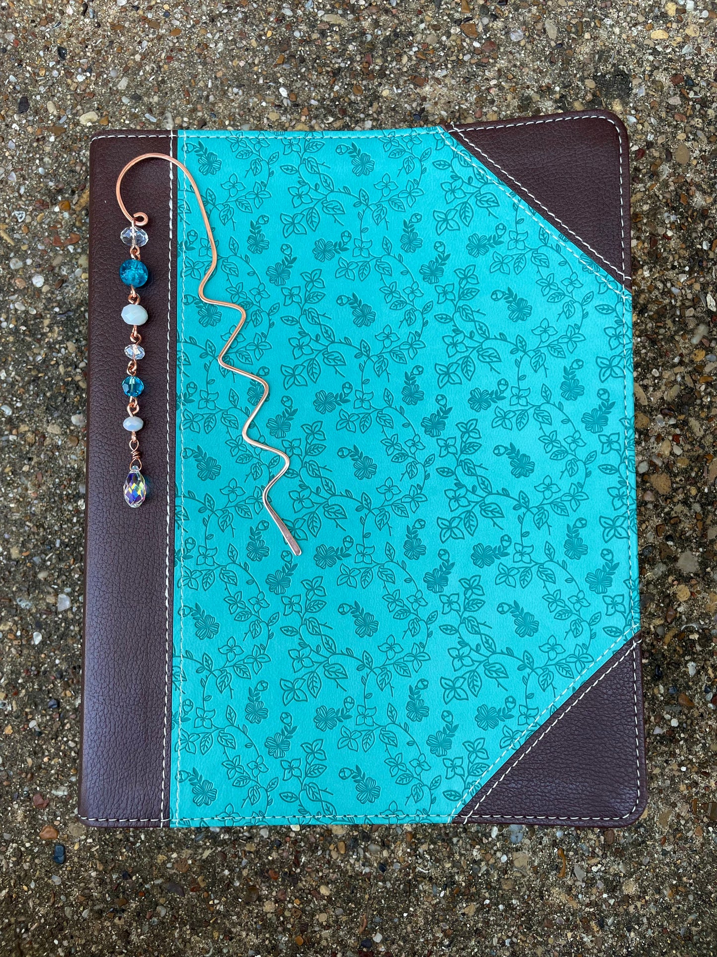 Copper Wire Beaded Bookmark