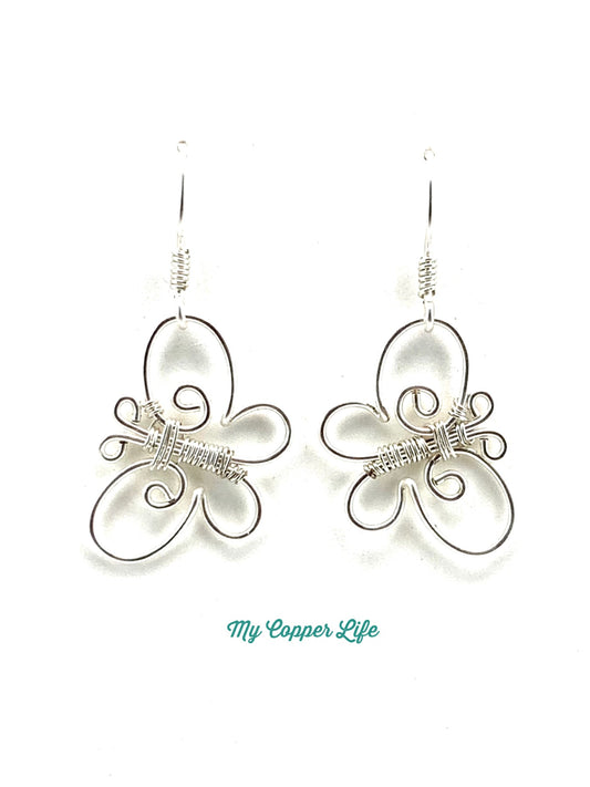 Butterfly Earrings-Silver