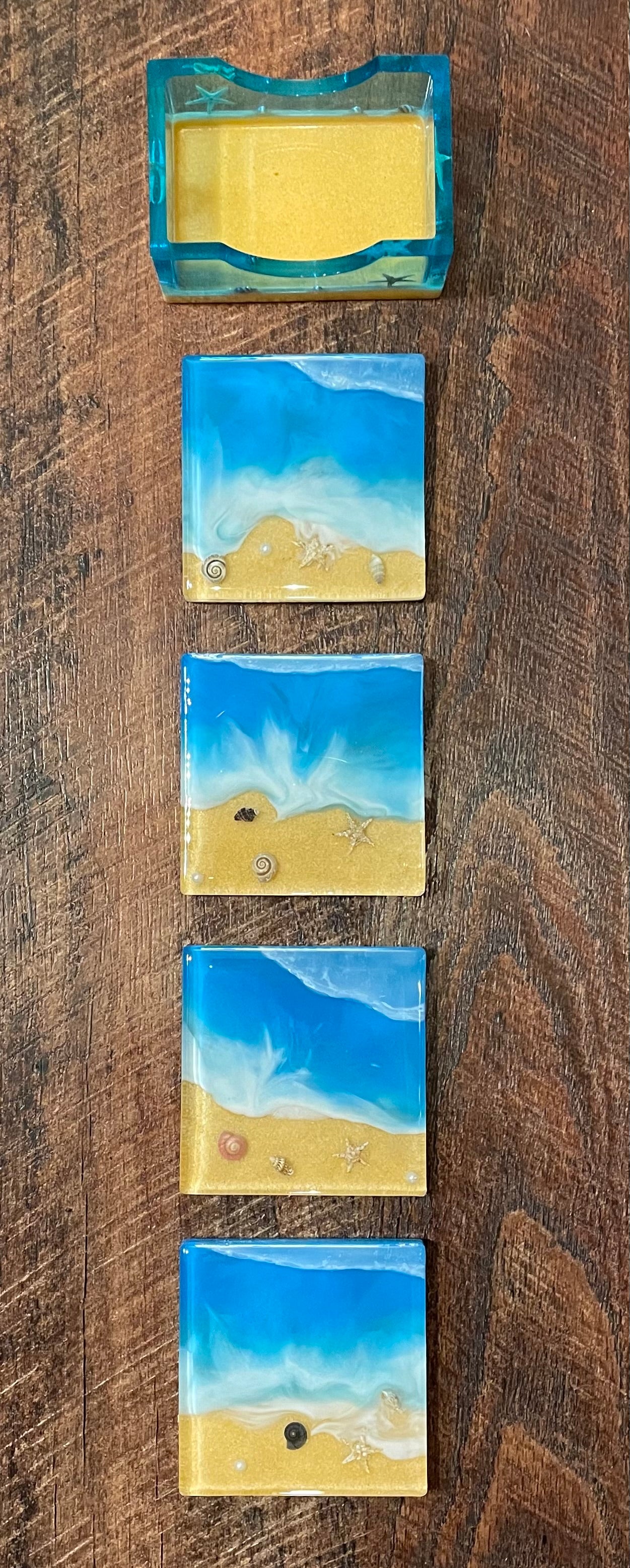 5 Piece Ocean Coaster Set