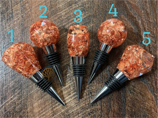 Copper Flake Bottle Stopper