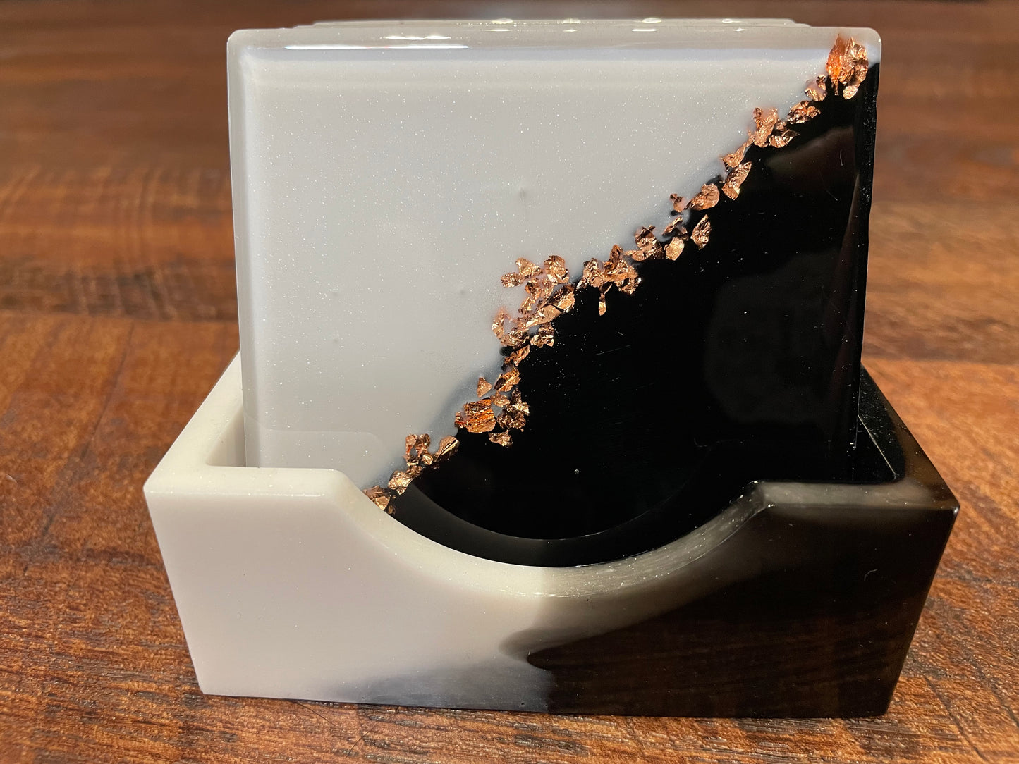 5 Piece Blk/Wht Coaster Set