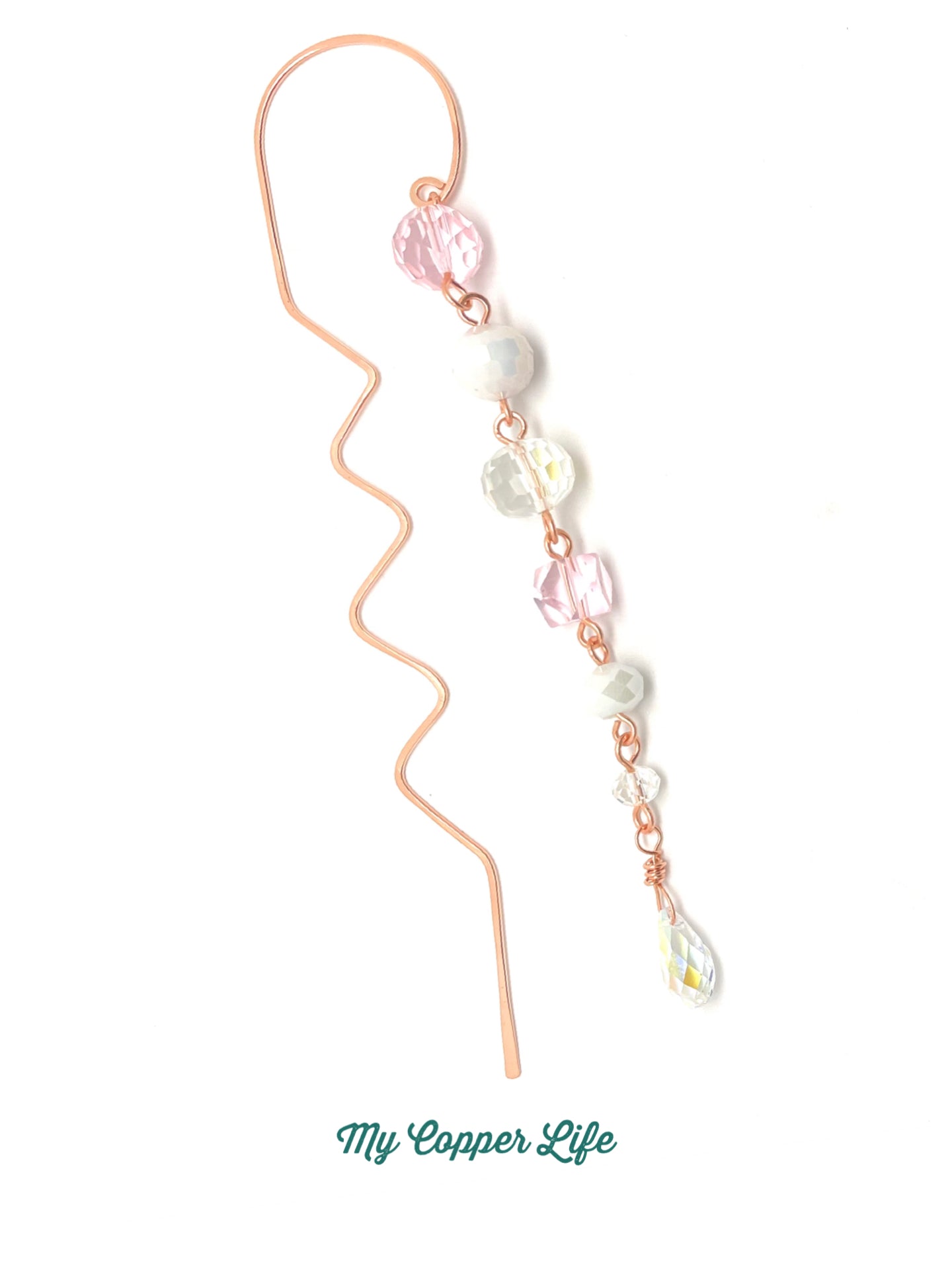 Copper Wire Beaded Bookmark