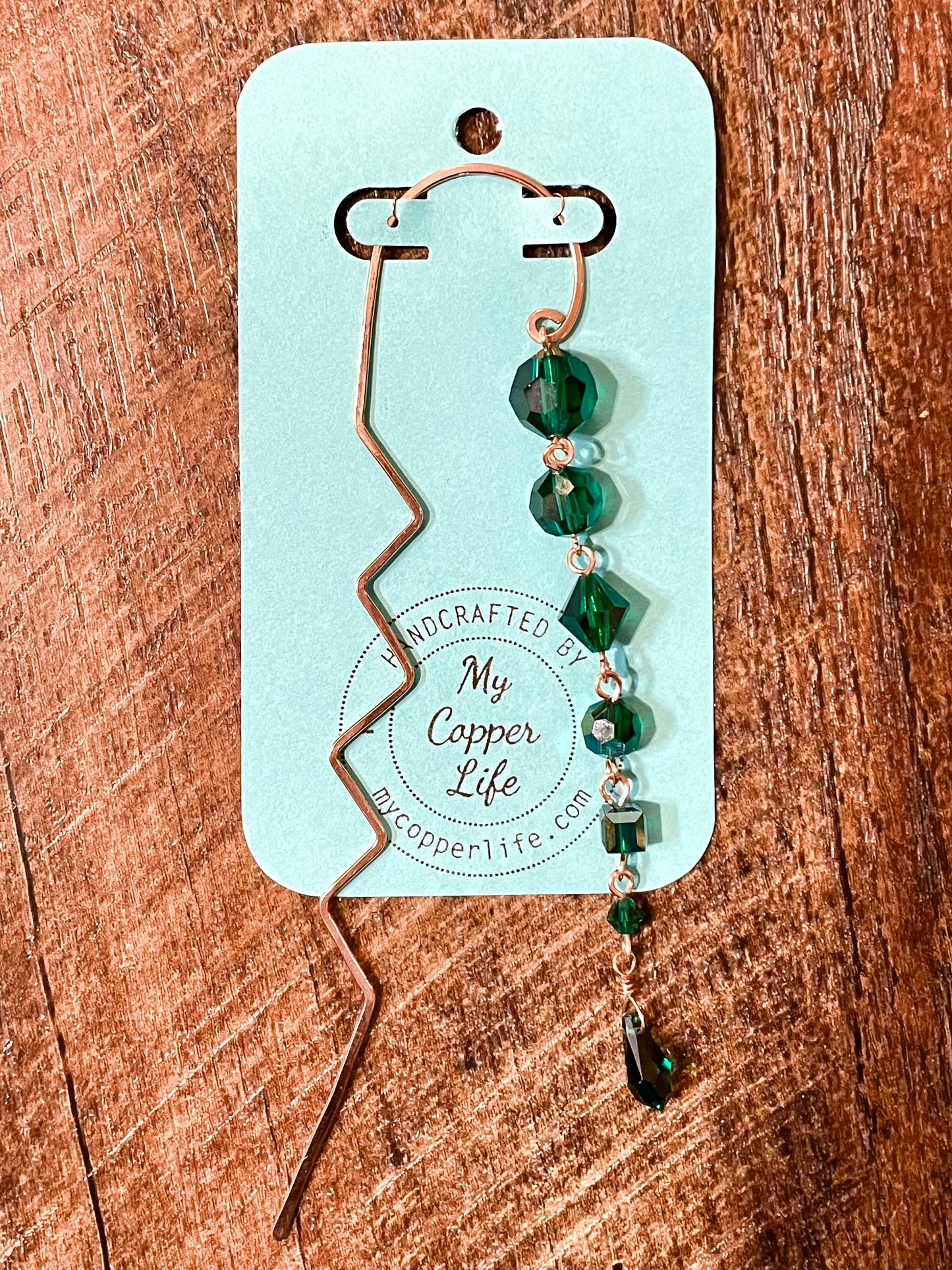 Copper Wire Beaded Bookmark