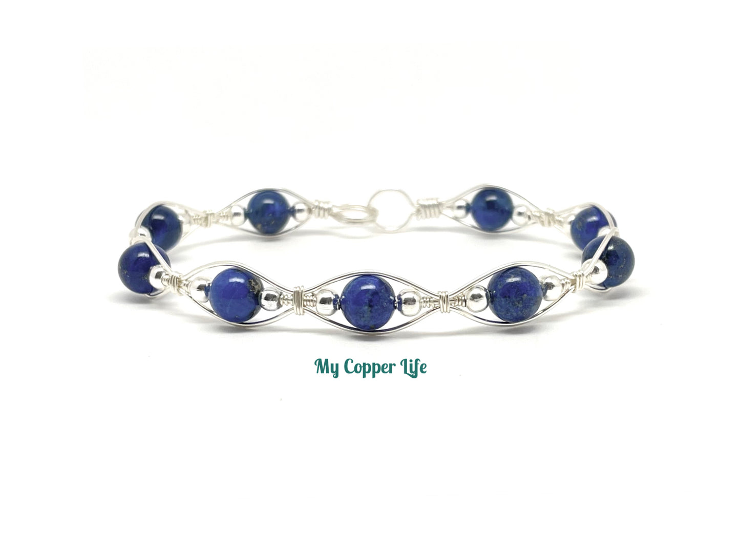 Lapis Bangle Bracelet