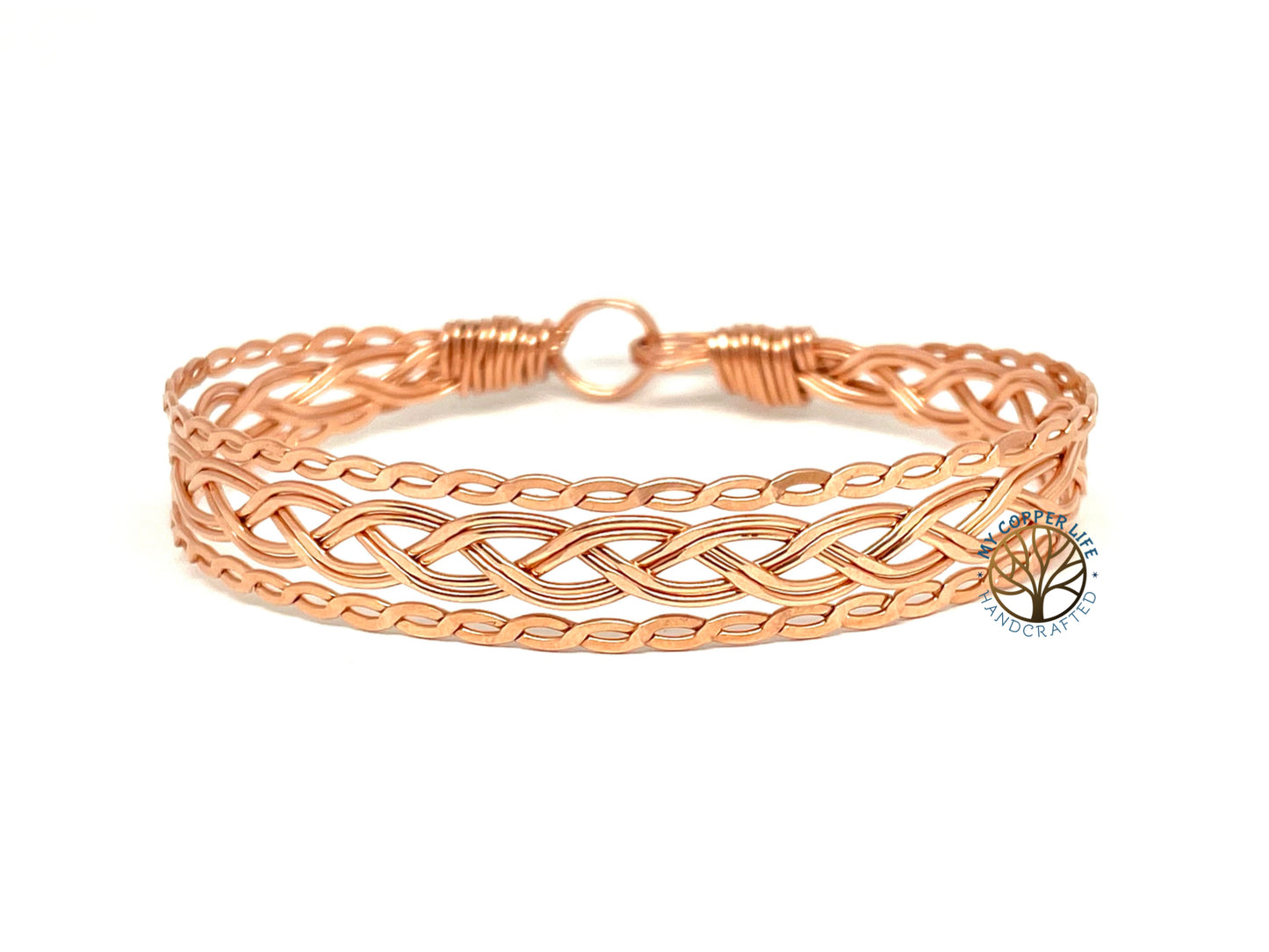 Copper Braided and Twisted Bracelet
