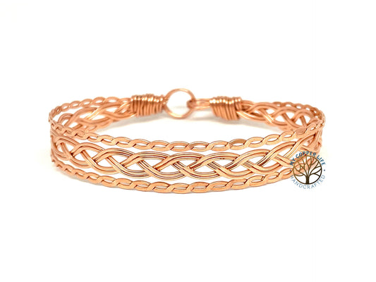 Copper Braided and Twisted Bracelet