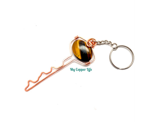 Copper Keychain Charm