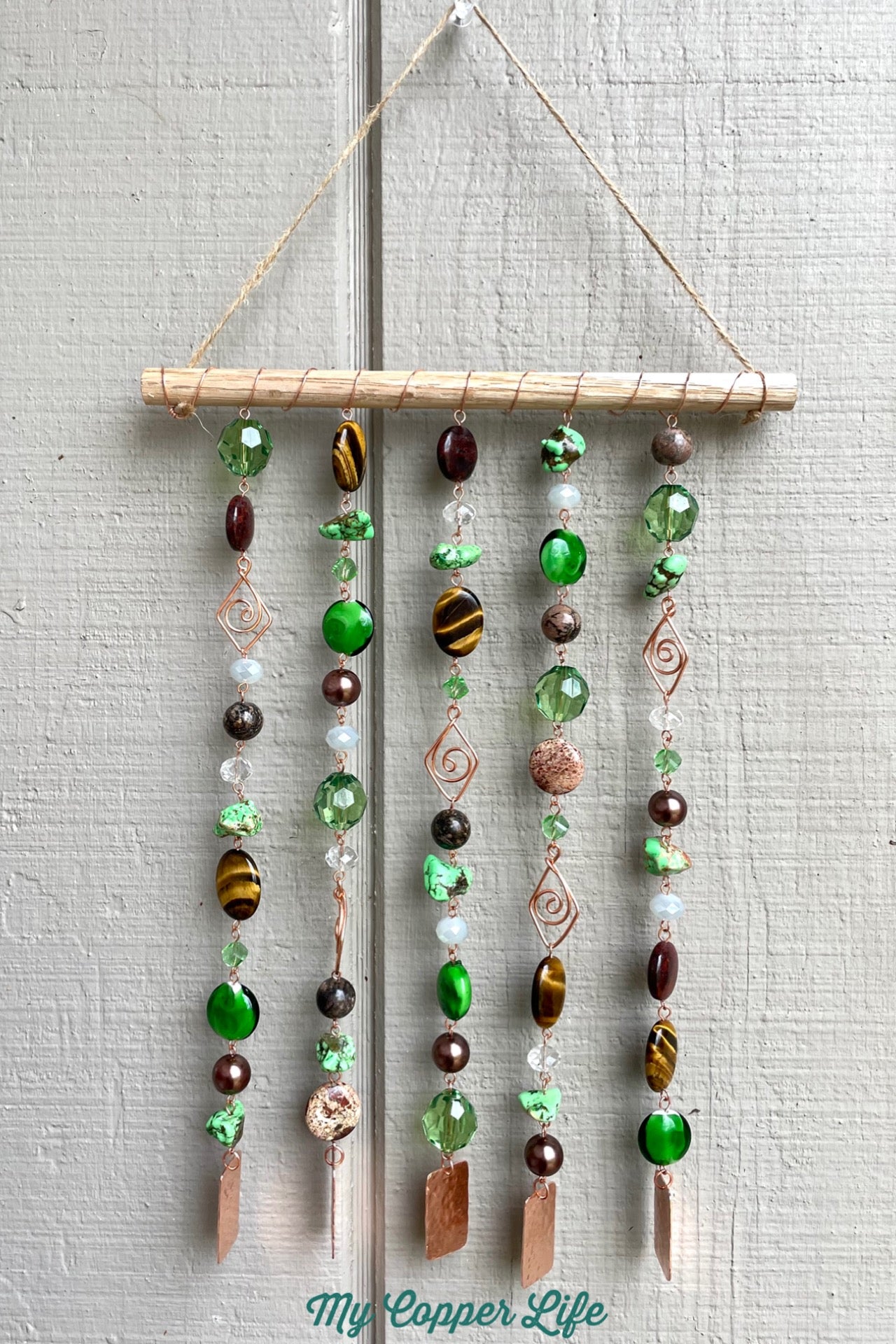 Sun Catcher/Wind chime Green/Brown