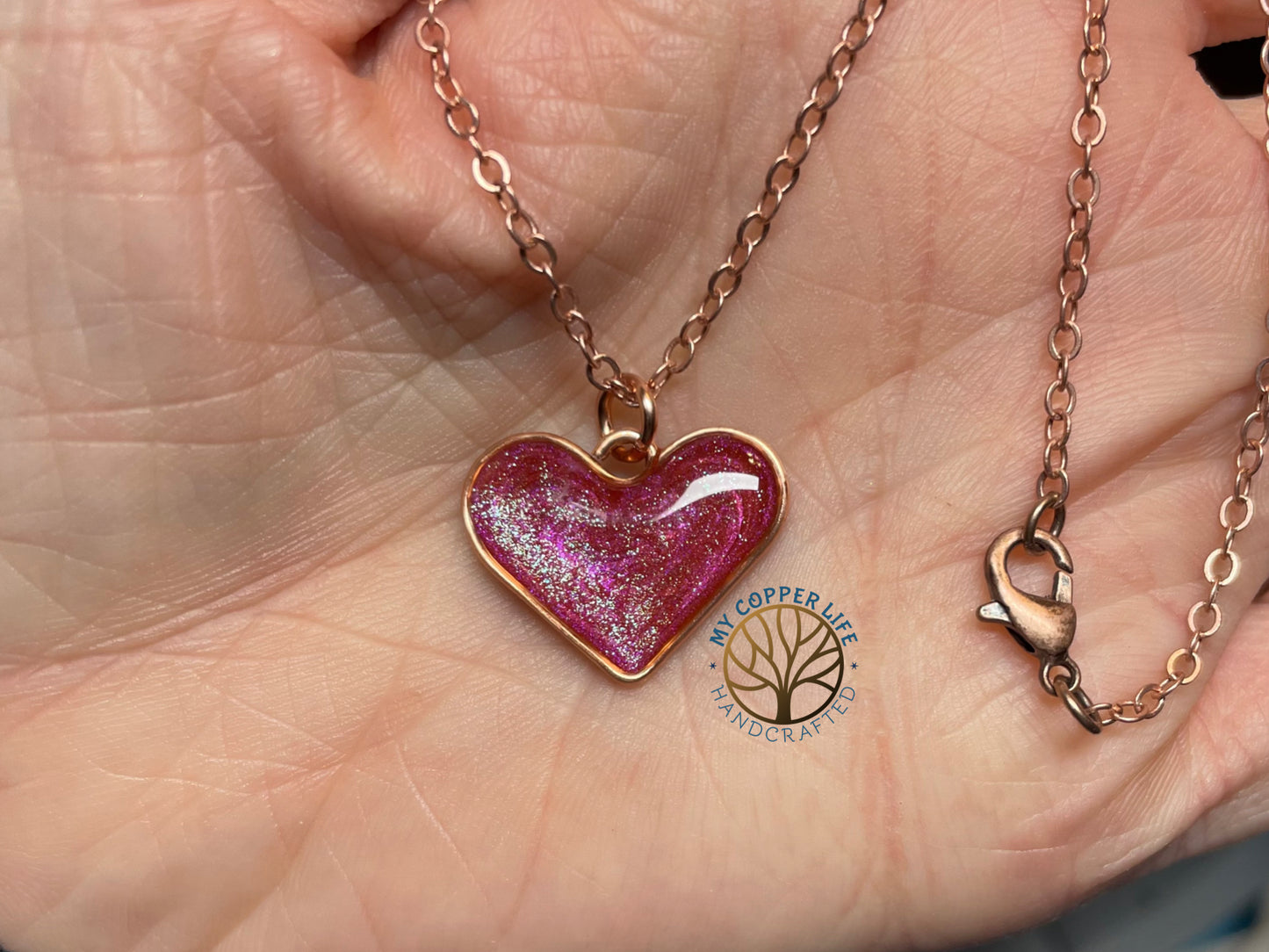Shimmery Heart Pendant