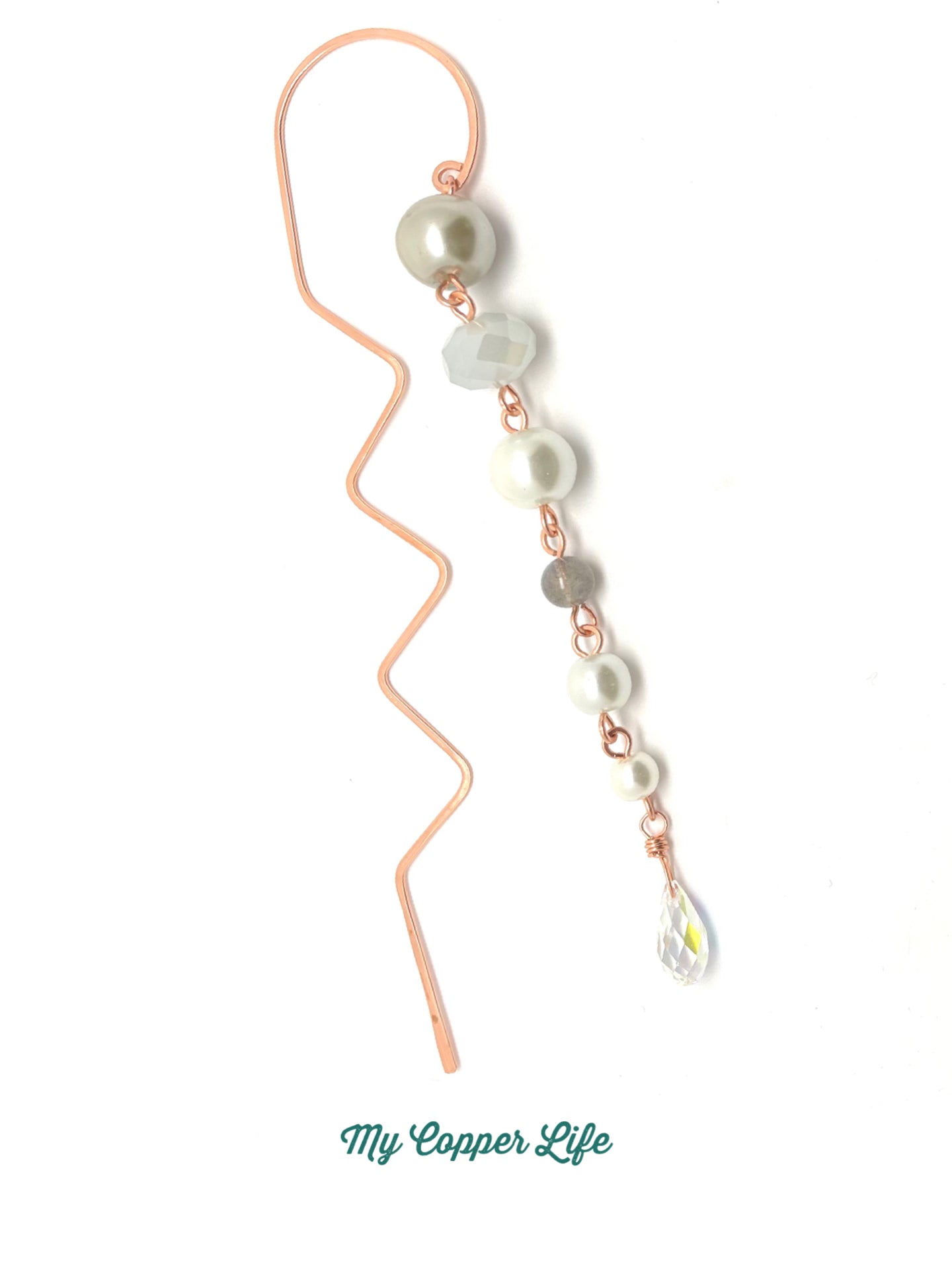 Copper Wire Beaded Bookmark