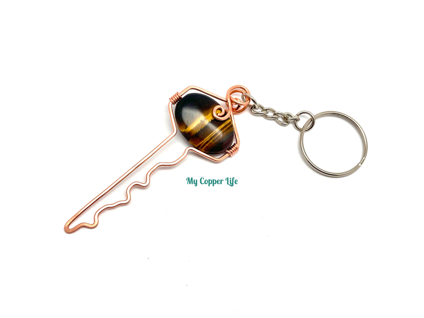 Copper Keychain Charm