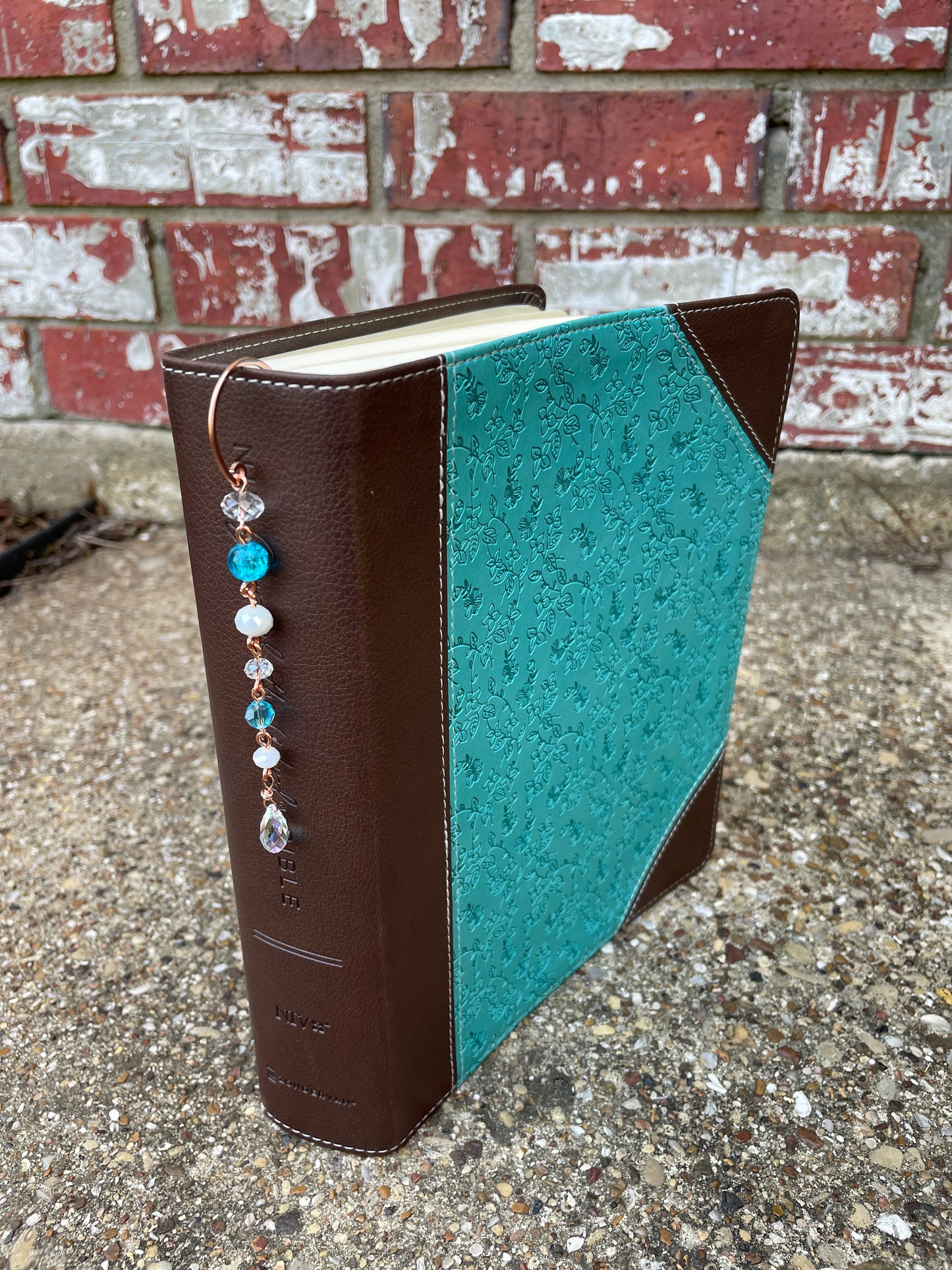 Copper Wire Beaded Bookmark