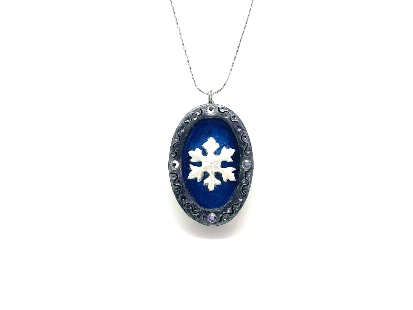 Snowflake Polymer Pendant(3D)