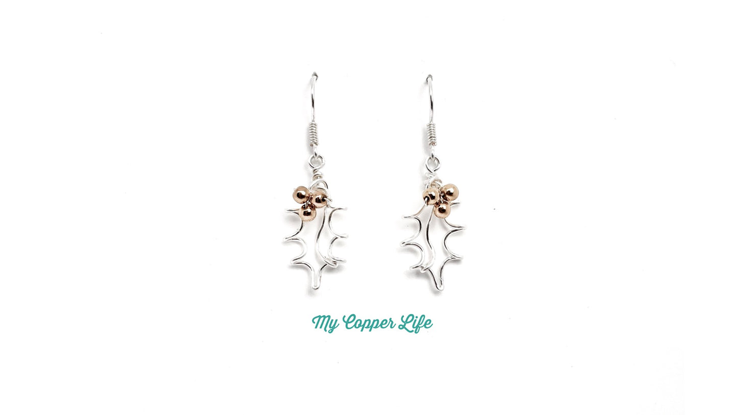 Holly Leaves Earrings