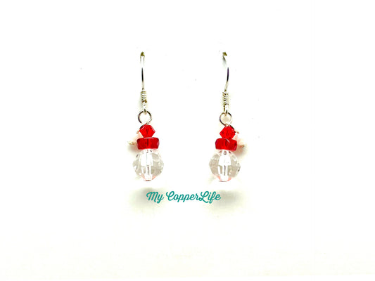 Swarovski Santa Earrings