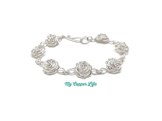 Rose Bracelet-Silver