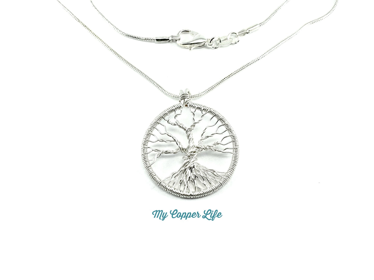 Tree of Life Pendant Silver Plated Copper