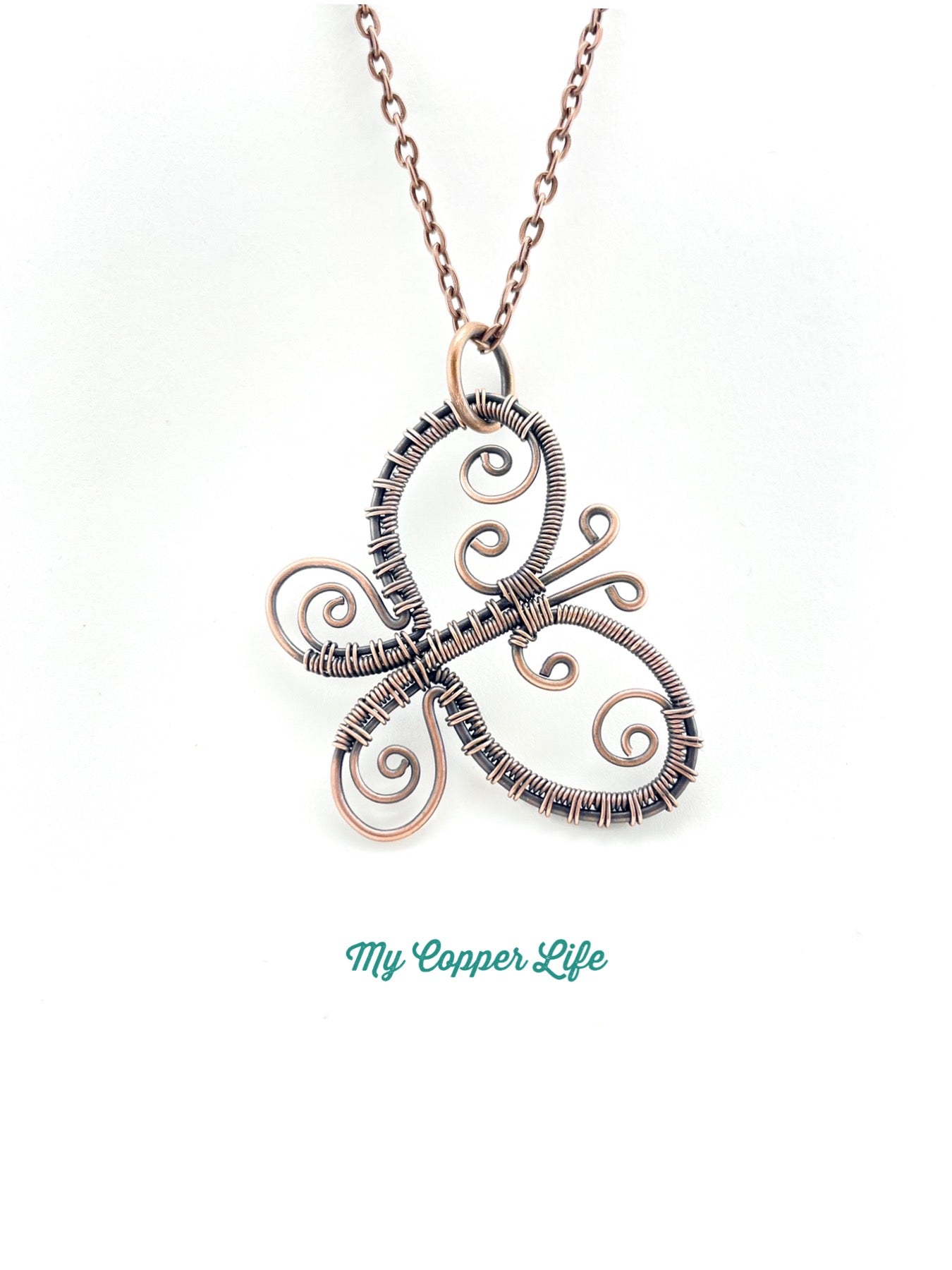 Butterfly Pendant-Copper/Large