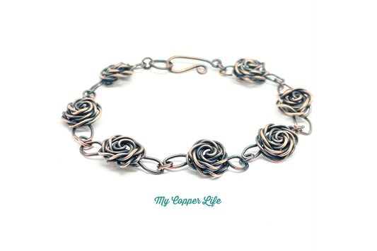 Rose Bracelet-Copper