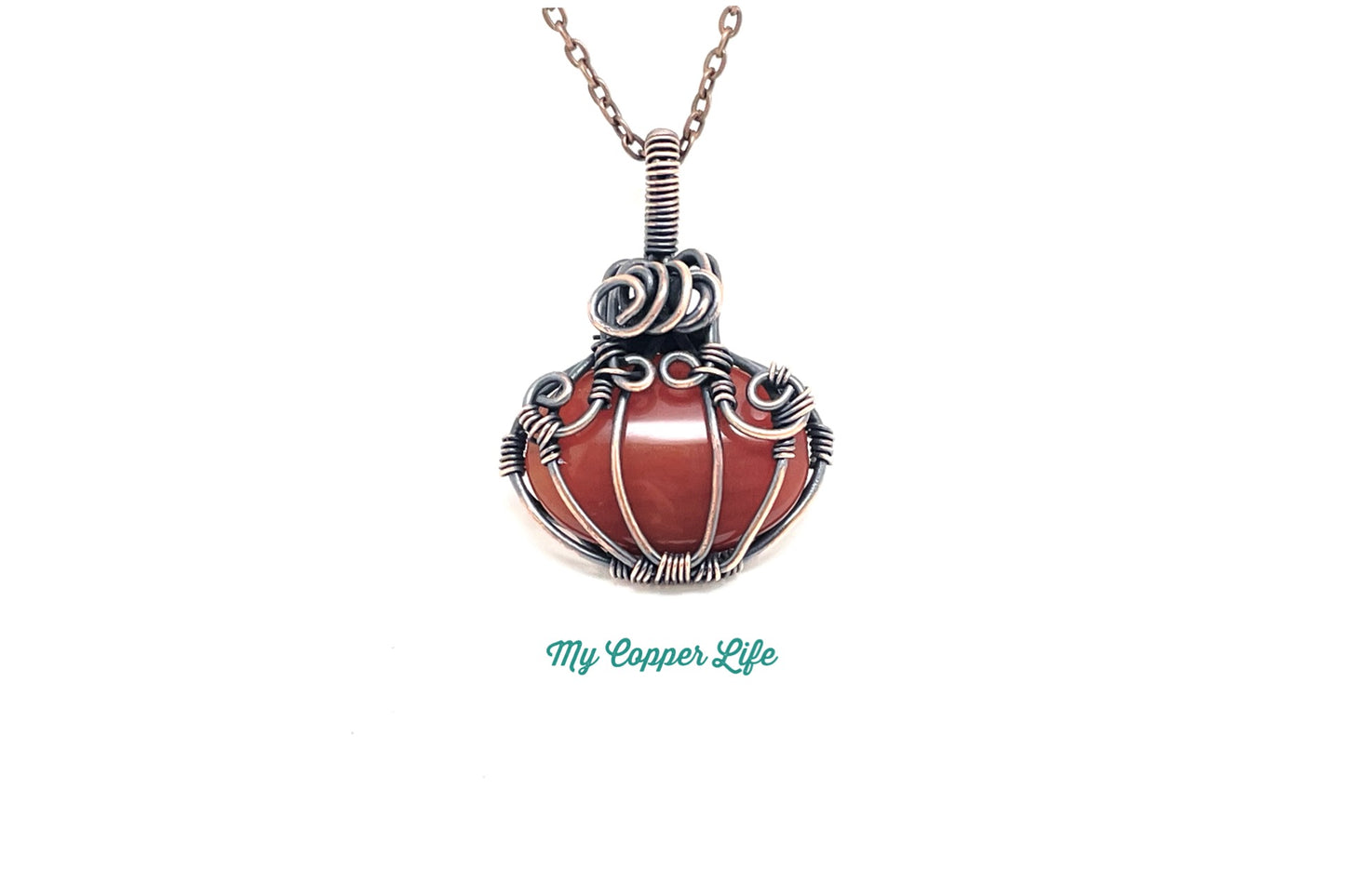 Pumpkin Pendant(Copper Wire)