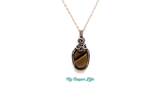 Gemstone Pendant(Tiger's Eye)