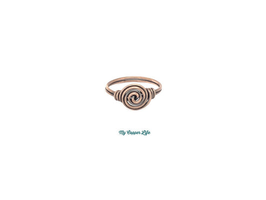 Swirl Ring-Copper