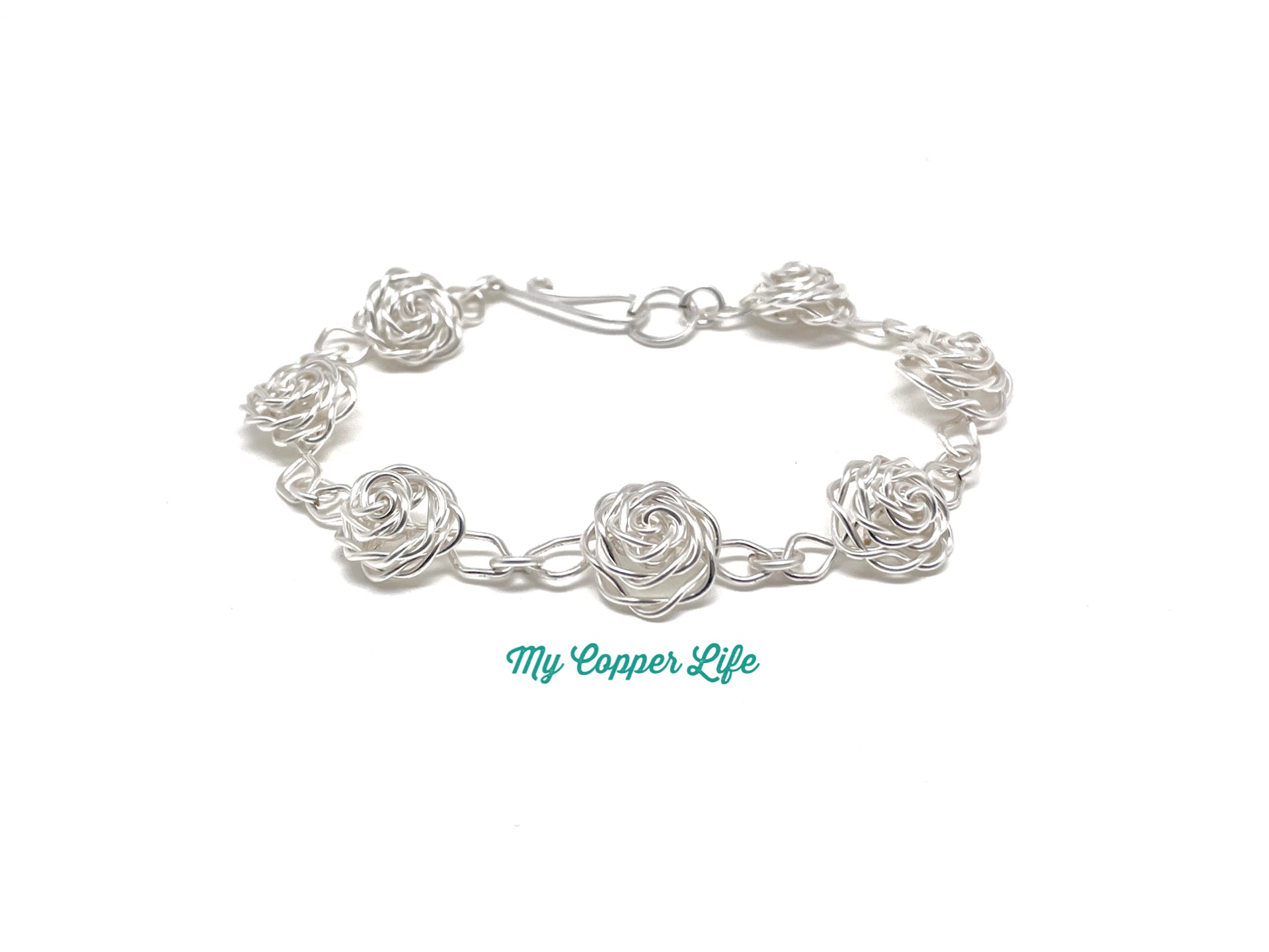 Rose Link Bracelet Silver.jpg